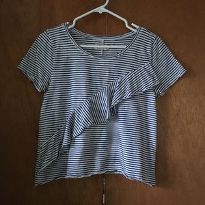 black and white striped shirt